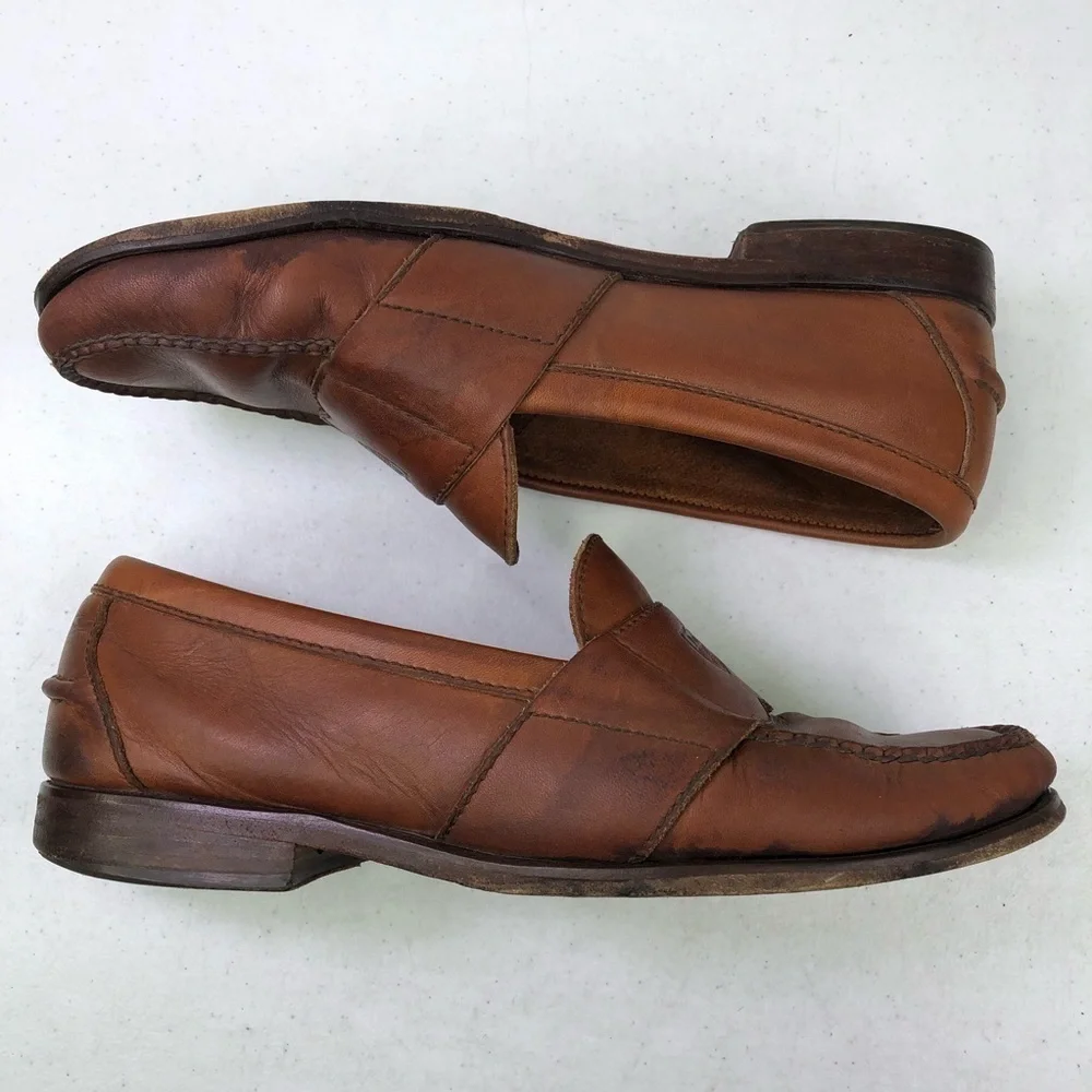Polo Ralph Lauren Brown Leather Vintage Loafers